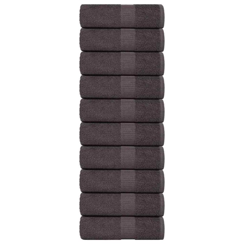 vidaXL Asciugamani per Sapone 10pz 30x30cm 360 g/m² 100% Cotone