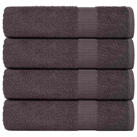 vidaXL Asciugamani 4 pz Antracite 50x100 cm 360 g/m² 100% Cotone