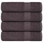 vidaXL Asciugamani 4 pz Antracite 50x100 cm 360 g/m² 100% Cotone
