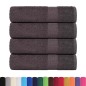 vidaXL Asciugamani 4 pz Antracite 50x100 cm 360 g/m² 100% Cotone