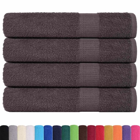 vidaXL Asciugamani per Sauna 4 pz 80x200 cm 360 g/m² 100% Cotone