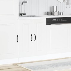 vidaXL Mobile base lavello Kalmar Bianco 60x46x81,5 cm in Truciolato