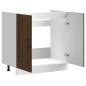 vidaXL Mobile base lavello Kalmar Rovere Marrone 80x46x81,5 cm vidaXL Mobile base lavello Kalmar Rovere Marrone 80x46x81,5 cm