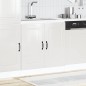 vidaXL Mobile base lavello Kalmar Bianco Lucido 80x46x81,5 cm vidaXL Mobile base lavello Kalmar Bianco Lucido 80x46x81,5 cm