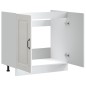 vidaXL Mobile base lavello Kalmar Bianco Lucido 80x46x81,5 cm vidaXL Mobile base lavello Kalmar Bianco Lucido 80x46x81,5 cm