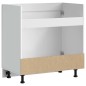 vidaXL Mobile base lavello Kalmar Bianco Lucido 80x46x81,5 cm vidaXL Mobile base lavello Kalmar Bianco Lucido 80x46x81,5 cm
