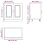vidaXL Mobile base lavello Kalmar Bianco Lucido 80x46x81,5 cm vidaXL Mobile base lavello Kalmar Bianco Lucido 80x46x81,5 cm