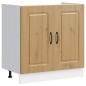 vidaXL Mobile base lavello Kalmar Rovere Artigianale 80x46x81,5 cm vidaXL Mobile base lavello Kalmar Rovere Artigianale 80x46x81,5 cm