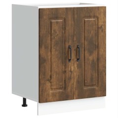 vidaXL Mobile base lavello Kalmar Rovere Fumo 60x46x81,5 cm Truciolato