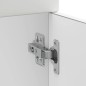 vidaXL Base da Cucina Kalmar Bianco in Legno Multistrato vidaXL Base da Cucina Kalmar Bianco in Legno Multistrato