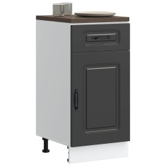 vidaXL Base da Cucina Kalmar Nero in Legno Multistrato