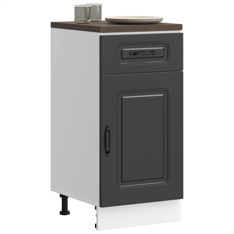 vidaXL Base da Cucina Kalmar Nero in Legno Multistrato