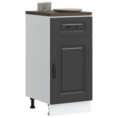 vidaXL Base da Cucina Kalmar Nero in Legno Multistrato