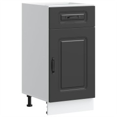 vidaXL Base da Cucina Kalmar Nero in Legno Multistrato