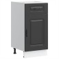 vidaXL Base da Cucina Kalmar Nero in Legno Multistrato