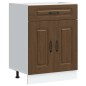 vidaXL Base da Cucina Kalmar Rovere Marrone in Legno Multistrato
