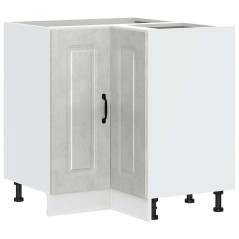 vidaXL Mobile Base ad Angolo Cucina Kalmar Grigio Cemento Truciolato
