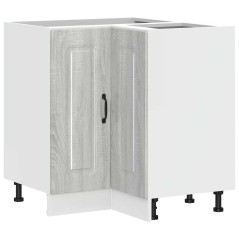 vidaXL Mobile Base ad Angolo Cucina Kalmar Grigio Sonoma in Truciolato