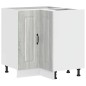 vidaXL Mobile Base ad Angolo Cucina Kalmar Grigio Sonoma in Truciolato
