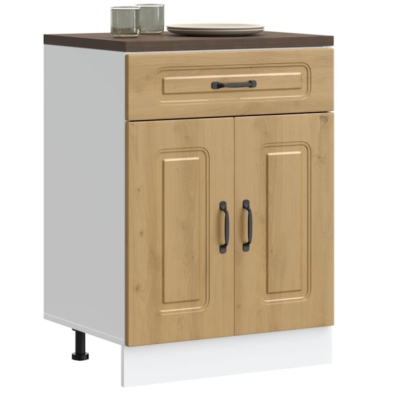 vidaXL Base da Cucina Kalmar Rovere Artigianale in Legno Multistrato vidaXL Base da Cucina Kalmar Rovere Artigianale in Legno Multistrato
