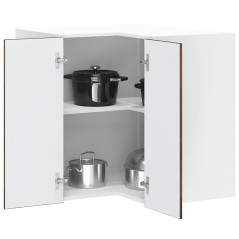 vidaXL Pensile da Cucina ad Angolo Kalmar Rovere Fumo in Truciolato
