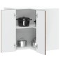 vidaXL Pensile da Cucina ad Angolo Kalmar Rovere Fumo in Truciolato vidaXL Pensile da Cucina ad Angolo Kalmar Rovere Fumo in Truciolato