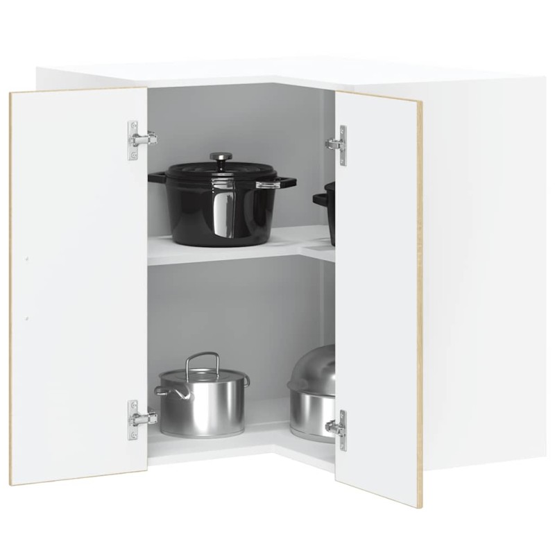 vidaXL Pensile da Cucina ad Angolo Kalmar Rovere Sonoma in Truciolato vidaXL Pensile da Cucina ad Angolo Kalmar Rovere Sonoma in Truciolato
