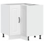 vidaXL Mobile Base ad Angolo Cucina Kalmar Bianco in Legno Multistrato