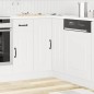 vidaXL Mobile Base ad Angolo Cucina Kalmar Bianco in Legno Multistrato