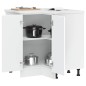 vidaXL Mobile Base ad Angolo Cucina Kalmar Bianco in Legno Multistrato