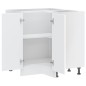vidaXL Mobile Base ad Angolo Cucina Kalmar Bianco in Legno Multistrato
