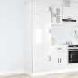 vidaXL Armadio da Cucina Kalmar Bianco Lucido in Legno Multistrato