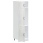 vidaXL Armadio da Cucina Kalmar Bianco Lucido in Legno Multistrato