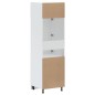 vidaXL Armadio da Cucina Kalmar Bianco Lucido in Legno Multistrato