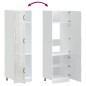vidaXL Armadio da Cucina Kalmar Bianco Lucido in Legno Multistrato