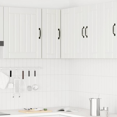 vidaXL Pensile da Cucina ad Angolo Kalmar Bianco in Legno Multistrato
