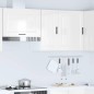 vidaXL Pensile da Cucina Porto Bianco Lucido in Legno Multistrato vidaXL Pensile da Cucina Porto Bianco Lucido in Legno Multistrato