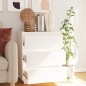 Credenza Bianca 60x34x75 cm in Legno Massello di Pino Credenza Bianca 60x34x75 cm in Legno Massello di Pino