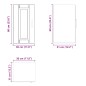 vidaXL Pensile da Cucina Porto Bianco Lucido in Legno Multistrato vidaXL Pensile da Cucina Porto Bianco Lucido in Legno Multistrato