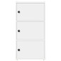 vidaXL Libreria Bianca 40x24x77 cm in Legno Multistrato vidaXL Libreria Bianca 40x24x77 cm in Legno Multistrato