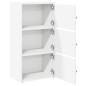 vidaXL Libreria Bianca 40x24x77 cm in Legno Multistrato vidaXL Libreria Bianca 40x24x77 cm in Legno Multistrato