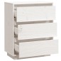Credenza Bianca 60x34x75 cm in Legno Massello di Pino Credenza Bianca 60x34x75 cm in Legno Massello di Pino