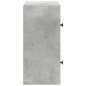 vidaXL Libreria Grigio Cemento 40x24x52 cm in Legno Multistrato