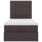 vidaXL Struttura Letto Pouf con Materasso 90x200 cm in Tessuto vidaXL Struttura Letto Pouf con Materasso 90x200 cm in Tessuto