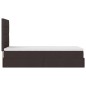 vidaXL Struttura Letto Pouf con Materasso 90x200 cm in Tessuto vidaXL Struttura Letto Pouf con Materasso 90x200 cm in Tessuto