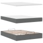 vidaXL Struttura Letto Pouf con Materasso 140x200 cm in Tessuto vidaXL Struttura Letto Pouf con Materasso 140x200 cm in Tessuto