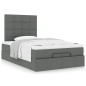 vidaXL Struttura Letto Pouf con Materasso 80x200 cm in Tessuto vidaXL Struttura Letto Pouf con Materasso 80x200 cm in Tessuto