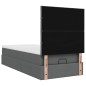 vidaXL Struttura Letto Pouf con Materasso 90x190 cm in Tessuto
