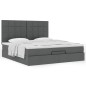 vidaXL Struttura Letto Pouf con Materasso 180x200 cm in Tessuto vidaXL Struttura Letto Pouf con Materasso 180x200 cm in Tessuto