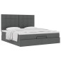 vidaXL Struttura Letto Pouf con Materasso 180x200 cm in Tessuto vidaXL Struttura Letto Pouf con Materasso 180x200 cm in Tessuto